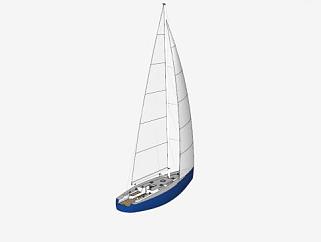 体育帆船SU模型下载_sketchup草图大师SKP模型