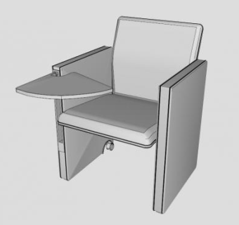 儿童吃饭椅子SU模型下载_sketchup草图大师SKP模型