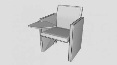 儿童吃饭椅子SU模型下载_sketchup草图大师SKP模型