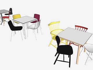 现代简单儿童桌椅sketchup模型下载_sketchup草图大师...