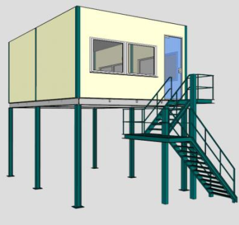 活动板房SKP模型下载_sketchup草图大师SKP模型