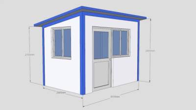 活动板房SU模型下载_sketchup草图大师SKP模型