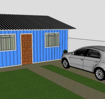 小板房模型SU模型下载_sketchup草图大师SKP模型
