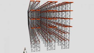 工程建筑脚手架sketchup模型下载_sketchup草图大师SKP模型