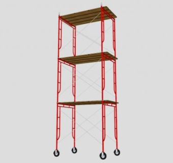 工地移动架台的sketchup模型下载_sketchup草图大师SKP模型