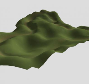 山地地形道路SU模型下载_sketchup草图大师SKP模型