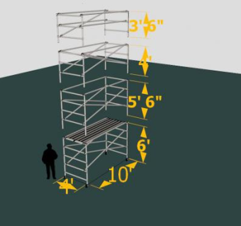 建筑外脚手架sketchup模型下载_sketchup草图大师SKP模型