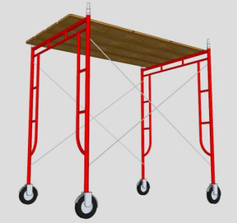 三层和一层的脚手架sketchup模型下载_sketchup草图大师SKP模型