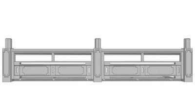 中式栏杆扶手石栏杆SU模型下载_sketchup草图大师SKP模型