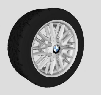 宝马轮胎SU模型下载_sketchup草图大师SKP模型