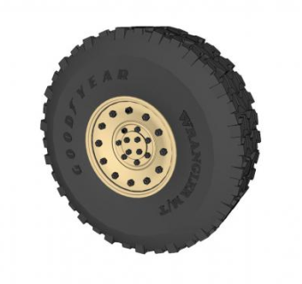 大尺寸轮胎轮毂SU模型下载_sketchup草图大师SKP模型