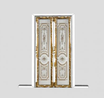 室内欧式门SU模型下载_sketchup草图大师SKP模型