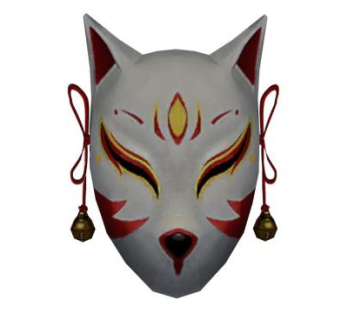 狐狸面具饰品SU模型下载_sketchup草图大师SKP模型