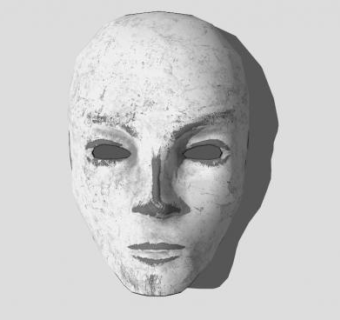 面具艺术SU模型下载_sketchup草图大师SKP模型