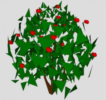 车轮棠植物SU模型下载_sketchup草图大师SKP模型