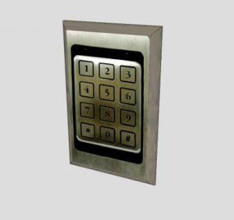 保险柜电子锁SU模型下载_sketchup草图大师SKP模型
