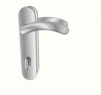 银色的门拉手门把手sketchup模型下载_sketchup草图大师SKP模型