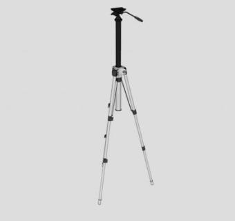 白色三脚架SU模型下载_sketchup草图大师SKP模型