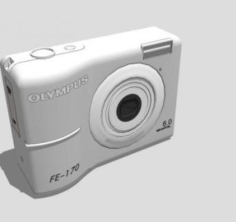 白色数码相机SU模型下载_sketchup草图大师SKP模型