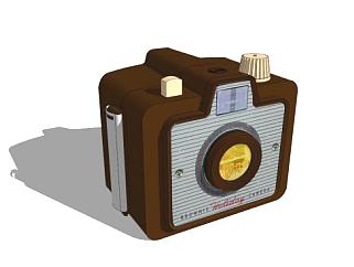 古董相机摄像机SU模型下载_sketchup草图大师SKP模型