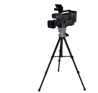 摄像机三脚架SU模型下载_sketchup草图大师SKP模型