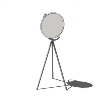 相机摄像机补光灯SU模型下载_sketchup草图大师SKP模型