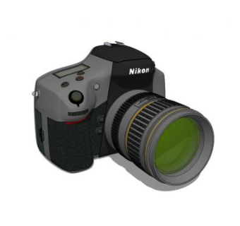 专业单反相机SU模型下载_sketchup草图大师SKP模型