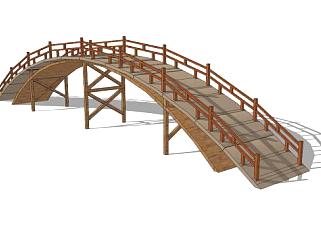 <em>木拱桥</em>SU模型下载_sketchup草图大师SKP模型