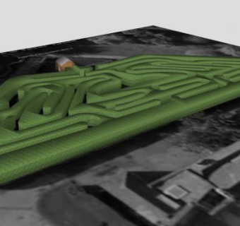 汉普顿宫迷宫sketchup模型下载_sketchup草图大师SKP模型