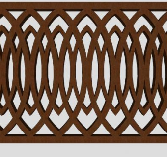 镂空窗花雕花SU模型下载_sketchup草图大师SKP模型