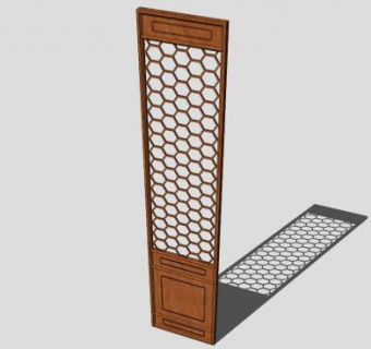 中式门的SU模型下载_sketchup草图大师SKP模型