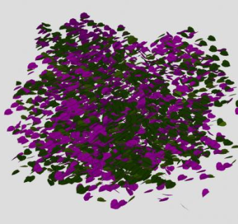 3D简易檵木属植物SU模型下载_sketchup草图大师SKP模型
