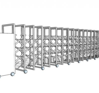 自动伸缩门sketchup模型下载_sketchup草图大师SKP模型