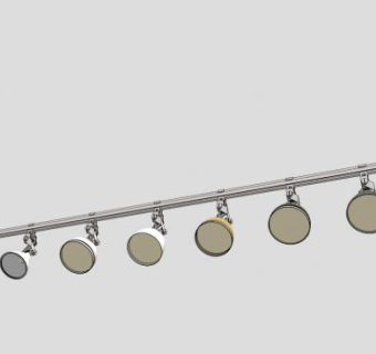 舞台轨道灯射灯SU模型下载_sketchup草图大师SKP模型