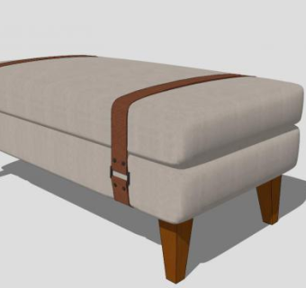 鞋店沙发脚凳SU模型下载_sketchup草图大师SKP模型