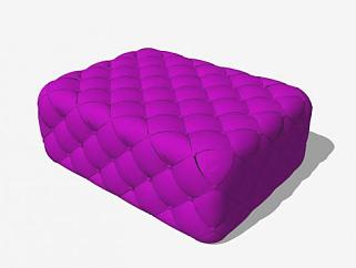 现代<em>紫色</em>沙发坐凳SU模型下载_sketchup草图大师SKP模型