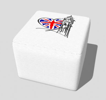 白色简约沙发坐凳SU模型下载_sketchup草图大师SKP模型