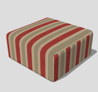 古典沙发坐凳SU模型下载_sketchup草图大师SKP模型