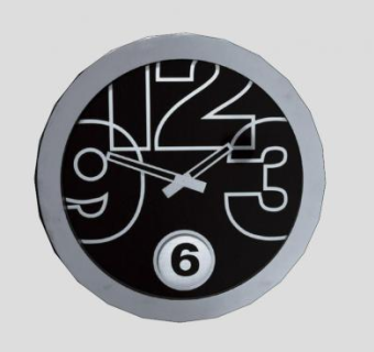 简约黑色时钟钟表SU模型下载_sketchup草图大师SKP模型