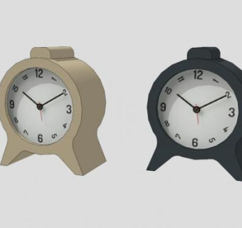 两款闹钟SU模型下载_sketchup草图大师SKP模型