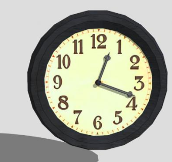 西式挂钟SU模型下载_sketchup草图大师SKP模型