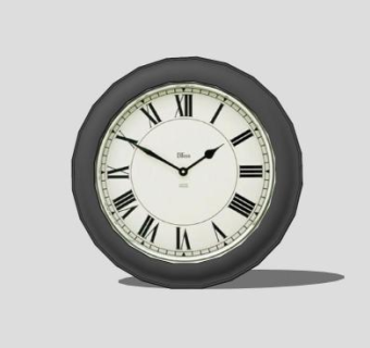 西式挂钟时钟SU模型下载_sketchup草图大师SKP模型