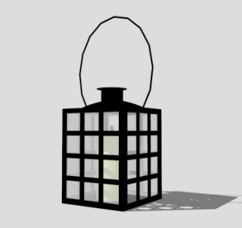 日式黑色吊灯SU模型下载_sketchup草图大师SKP模型
