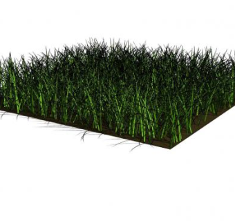 方形草丛草地SU模型下载_sketchup草图大师SKP模型