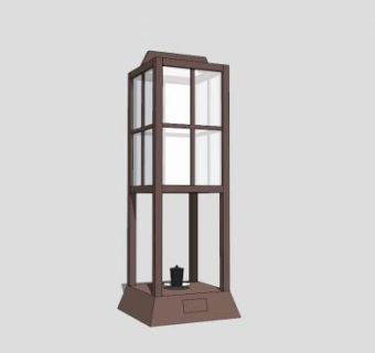 日式庭院景观灯SU模型下载_sketchup草图大师SKP模型