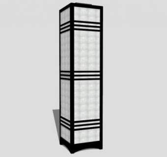 日式黑色庭院灯SU模型下载_sketchup草图大师SKP模型