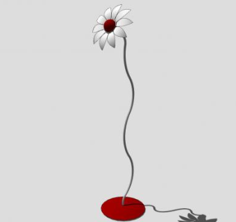 花型落地灯SU模型下载_sketchup草图大师SKP模型