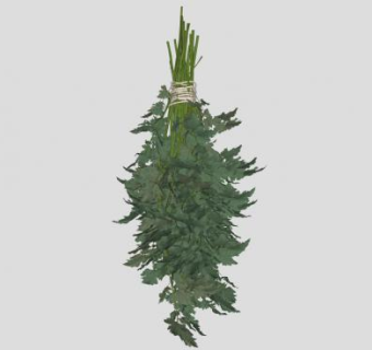 吊挂的植物SU模型下载_sketchup草图大师SKP模型