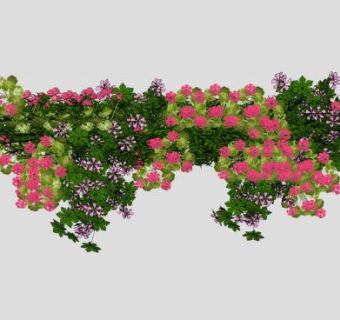 藤本花瀑布SU模型下载_sketchup草图大师SKP模型