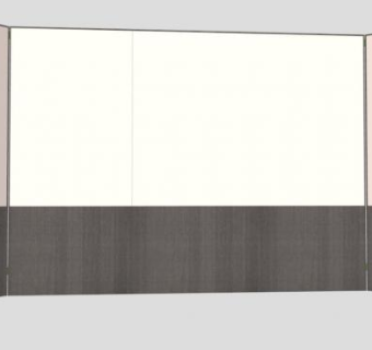 现代浴室隔断屏风SU模型下载_sketchup草图大师SKP模型